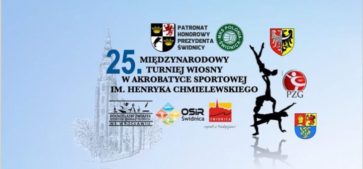 25. Międzynarodowy Turniej Wiosny w Akrobatyce Sportowej im. Henryka Chmielewskiego – START JUŻ DZIŚ!