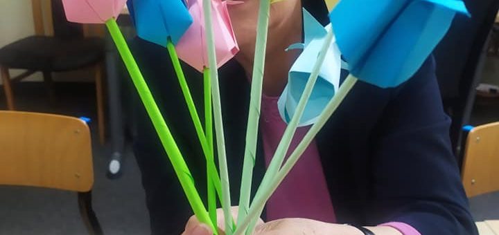 Bransoletki i tulipany origami #senior #zajęcia #altius