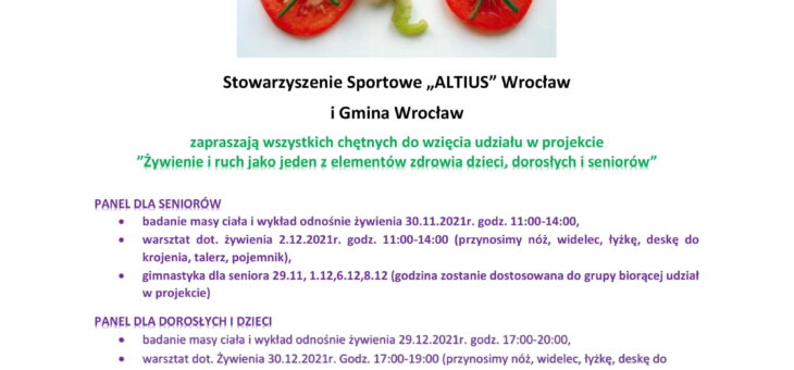 Zapraszamy na nowy cykl bezpłatnych wykładów i warsztatów w naszym stowarzyszeniu! #altius #wroclaw