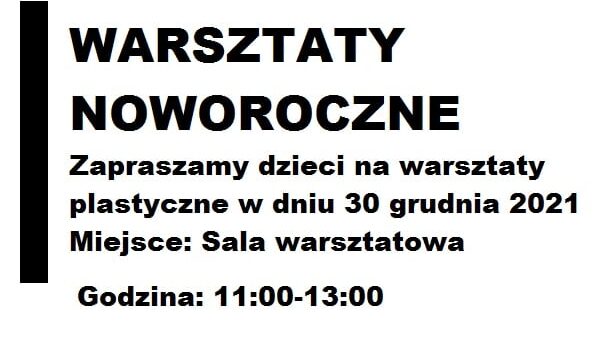 Warsztaty noworoczne dla najmłodszych! #warsztaty #dzieci #altius