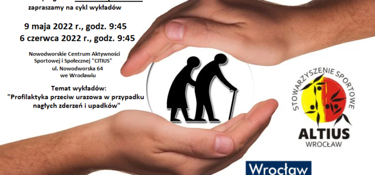 Zapraszamy na cykl wykładów dot. profilaktyki przeciw urazowej w naszym Centrum CITIUS! #altius #wyklady