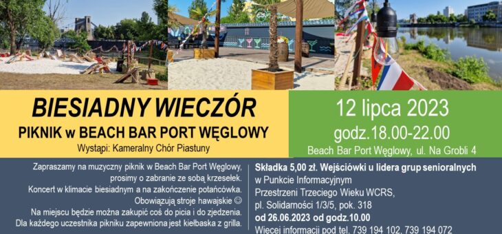 4-urodziny Przestrzeni Trzeciego Wieku WCRS. Zaproszenie na zajęcia w Parku Południowym! #wcrs