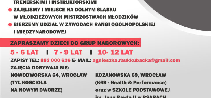 Zapisy na zajęcia z akrobatyki sportowej, aerobiku sportowego oraz judo już od 15 sierpnia 2023 r. – ZAPRASZAMY ! #altius