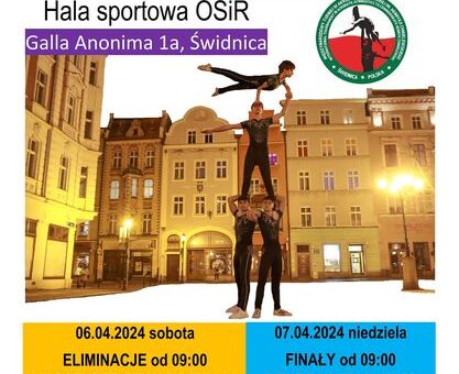 Międzynarodowy Turniej Akrobatyki Sportowej im. Henryka Chmielewskiego w Świdnicy już 5-7 kwietnia 2024 r. #akrobatyka #altius