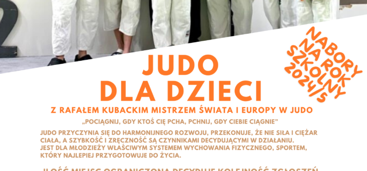 Ogłaszamy nabory do sekcji JUDO DLA DZIECI ! #altius #judo